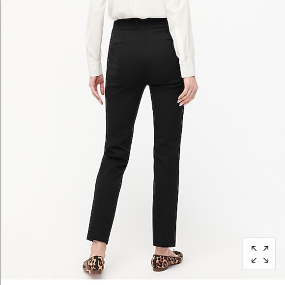 J.Crew Remi pant in bi-stretch cotton; black 8 - Picture 3 of 7